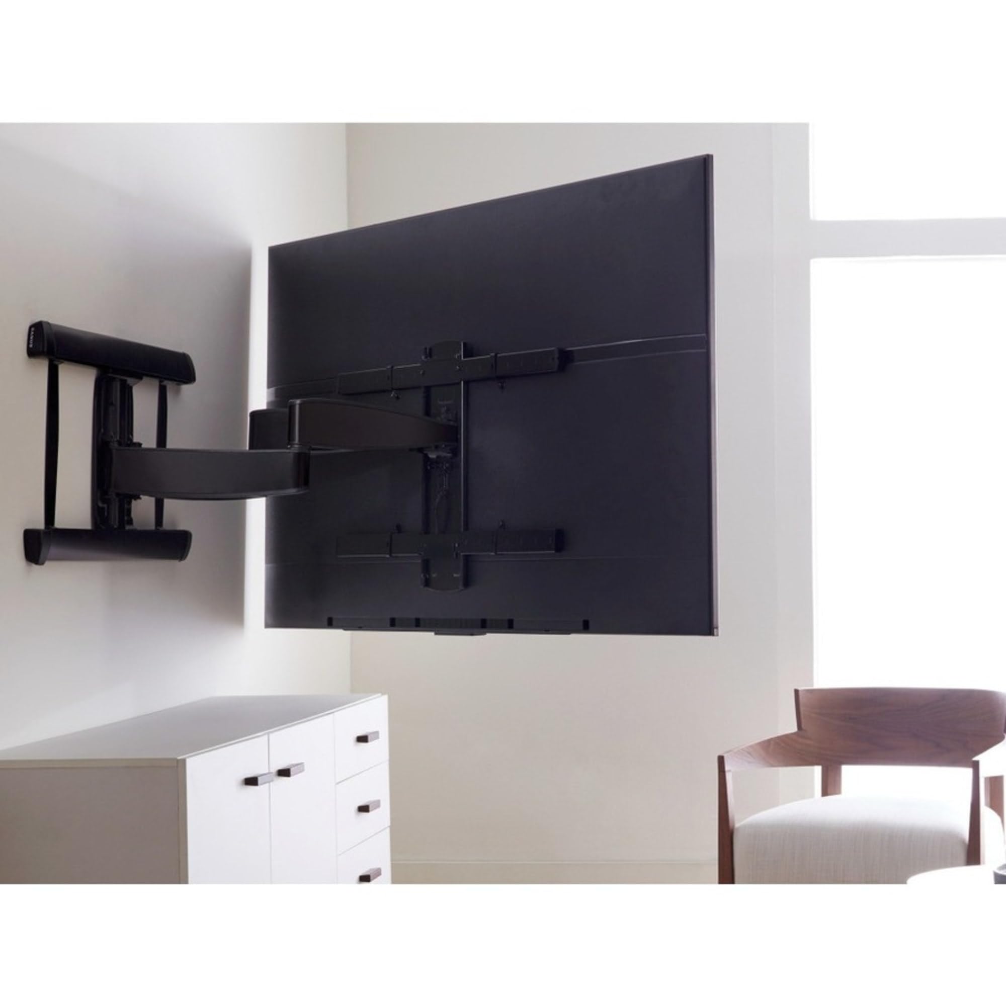 SANUS Advanced Universal Full-Motion Premium TV Wall Mount for 46” to 95” Flat Screen TVs - Features 8º of Tilt & 55º of Swivel, Ideal for Extra Large TVs - UL Listed & Safety Tested - VXF730-B2 - Image 6
