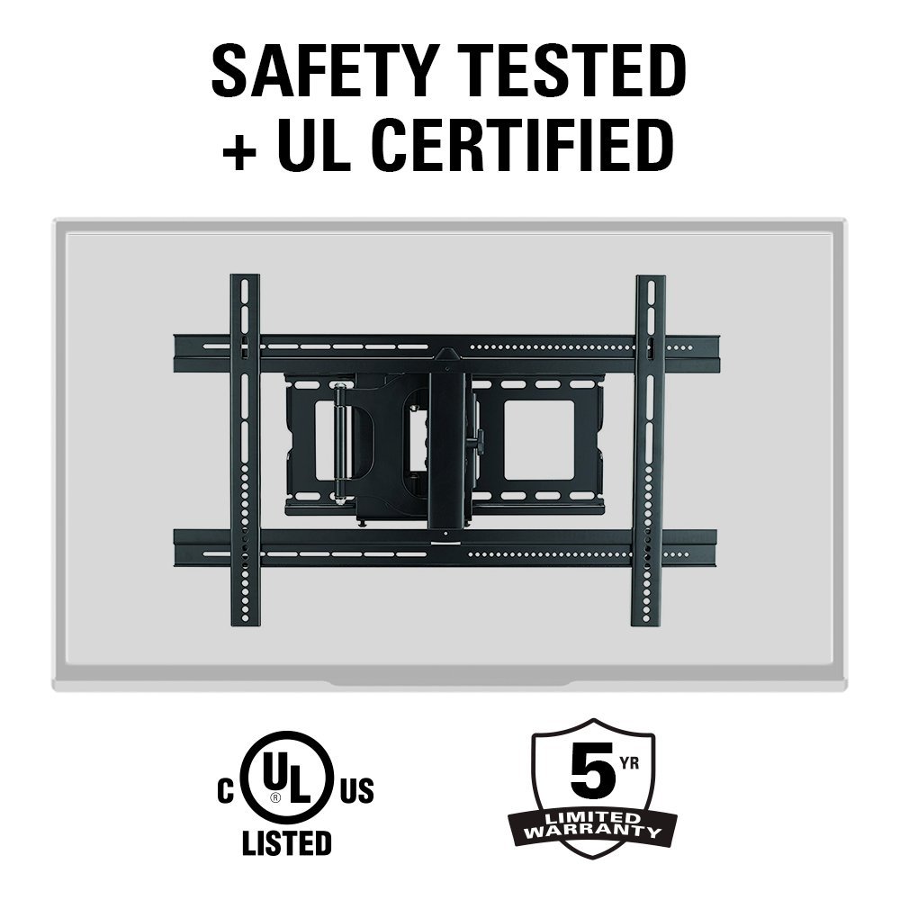 Sanus MLF13-B1 Articulating Universal Wall Mount for 37-80-Inch Screen BLack - Image 7