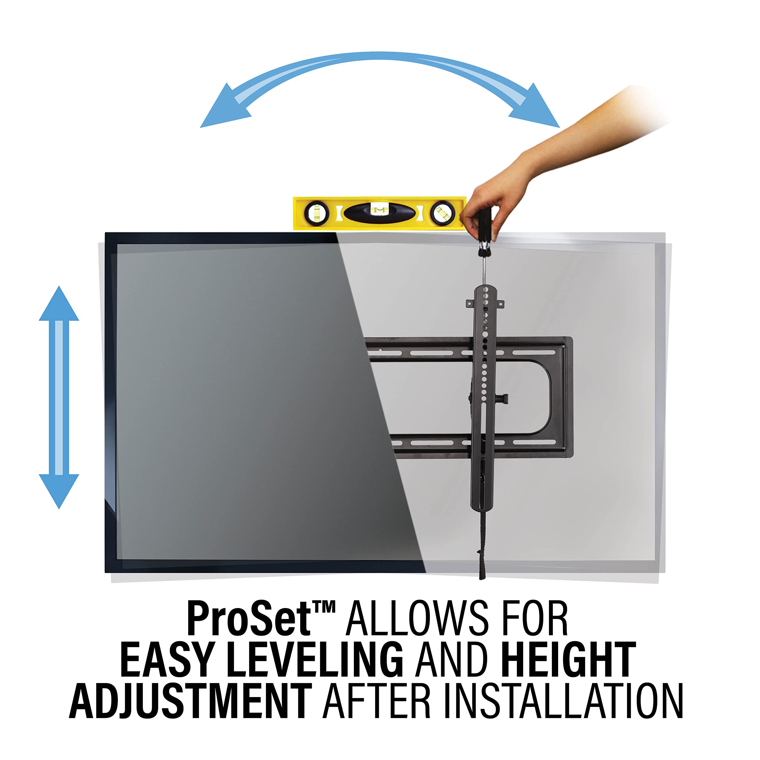 SANUS Outdoor TV Mount for 37" to 95" TVs - Weatherproof Tilting Mount with Corrosion Resistant Coating & Stainless Steel Hardware - Tool-Free Tilt & 3 Step Install - Image 4