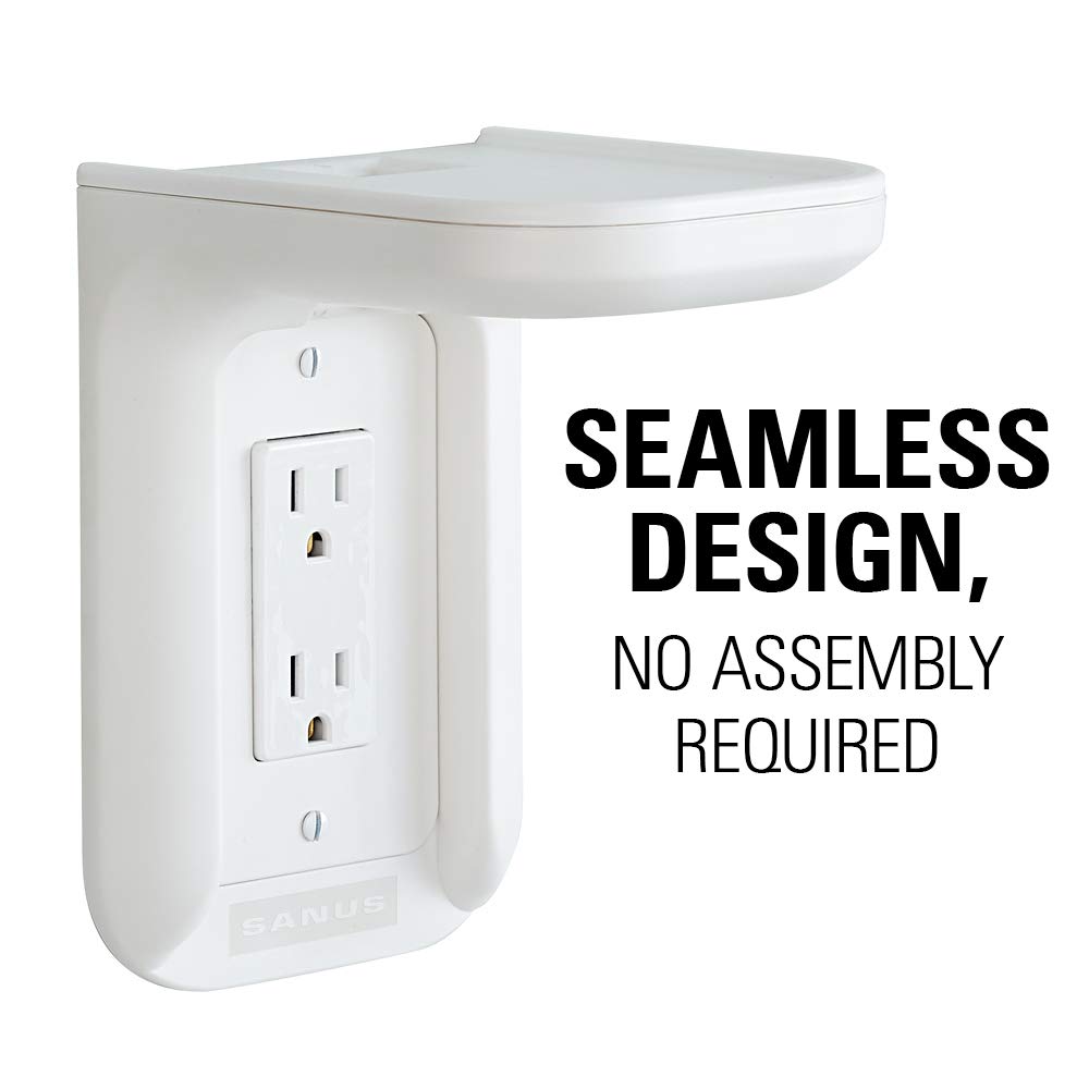 Sanus Outlet Shelf Speaker Mount - Heavy Duty Shelf Holds Devices up to 10 lbs - DIY Install Works with Both Standard & Decora Outlets - Perfect for Sonos & Other Smart Speakers - Image 7