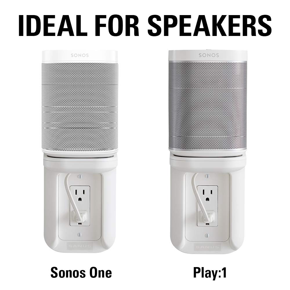 Sanus Outlet Shelf Speaker Mount - Heavy Duty Shelf Holds Devices up to 10 lbs - DIY Install Works with Both Standard & Decora Outlets - Perfect for Sonos & Other Smart Speakers - Image 9