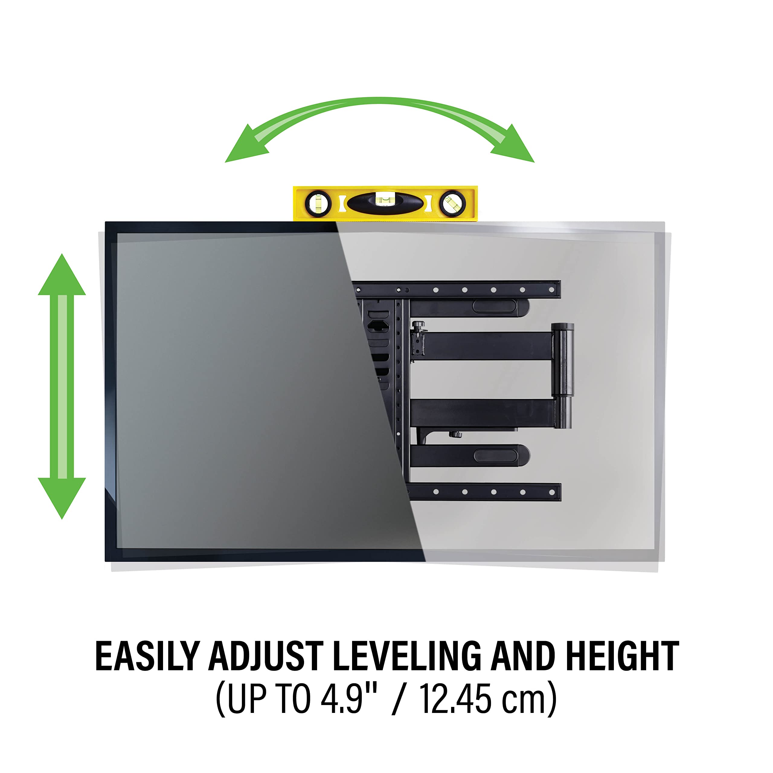 SANUS Premium Outdoor TV Mount - Weatherproof Full-Motion Mount for 40"-85" TVs with 25" of Smooth Extension - Corrosion Resistant Coating Plus Stainless Steel Hardware - VODLF125 - Image 6