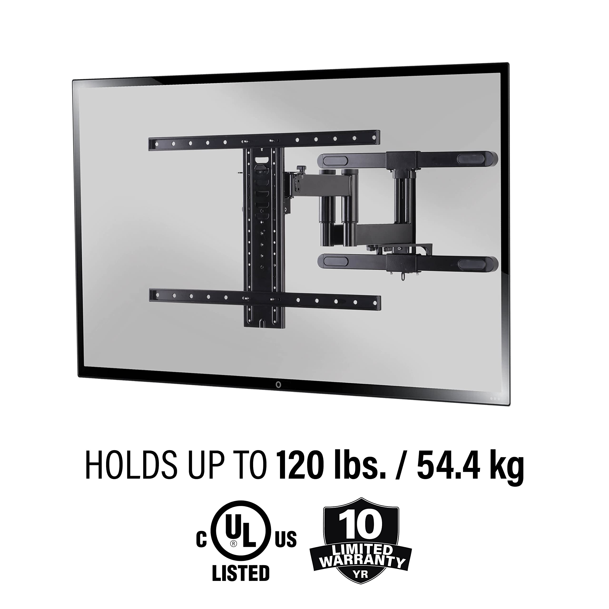 SANUS Premium Outdoor TV Mount - Weatherproof Full-Motion Mount for 40"-85" TVs with 25" of Smooth Extension - Corrosion Resistant Coating Plus Stainless Steel Hardware - VODLF125 - Image 8