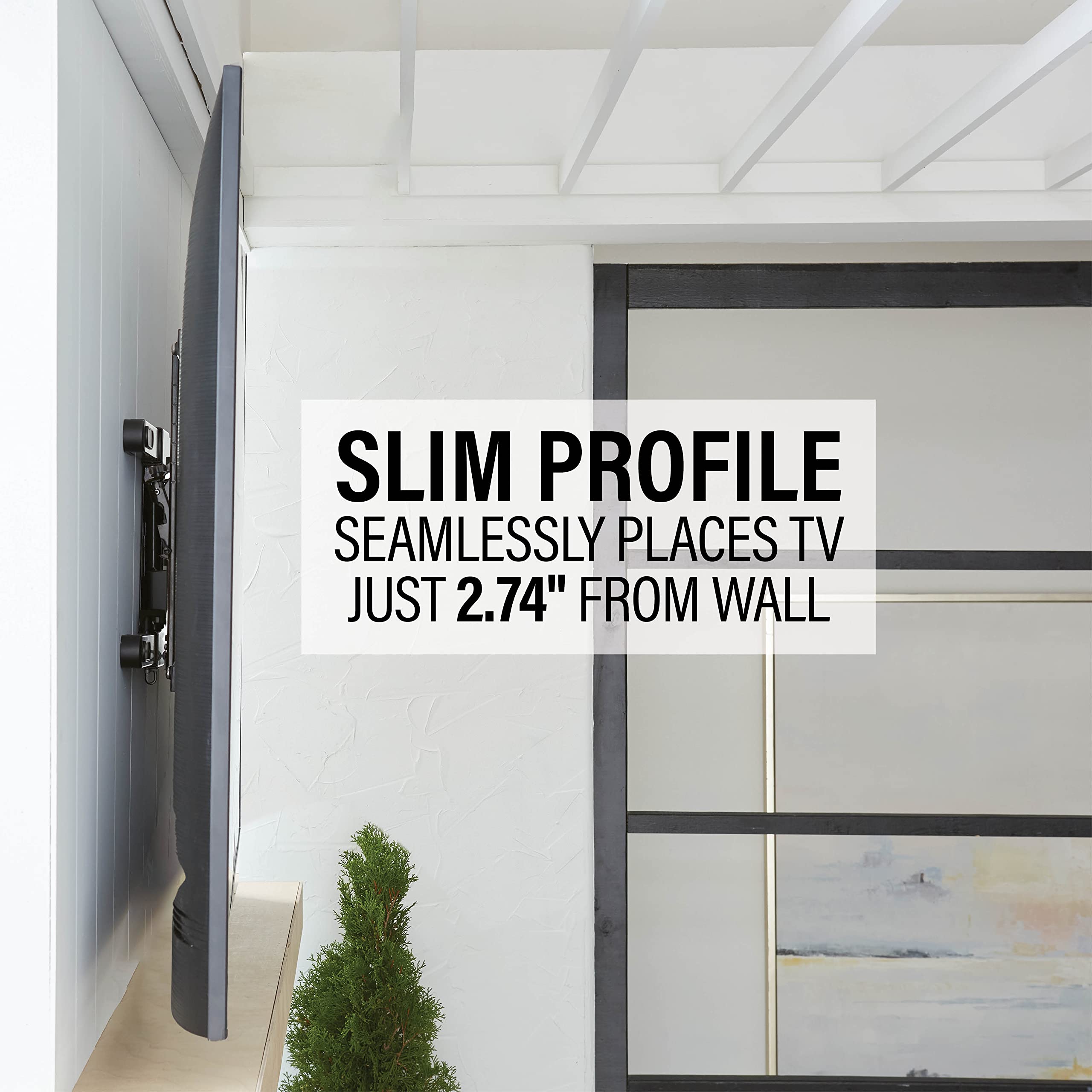 SANUS Premium Outdoor TV Mount - Weatherproof Full-Motion Mount for 40"-85" TVs with 25" of Smooth Extension - Corrosion Resistant Coating Plus Stainless Steel Hardware - VODLF125 - Image 9
