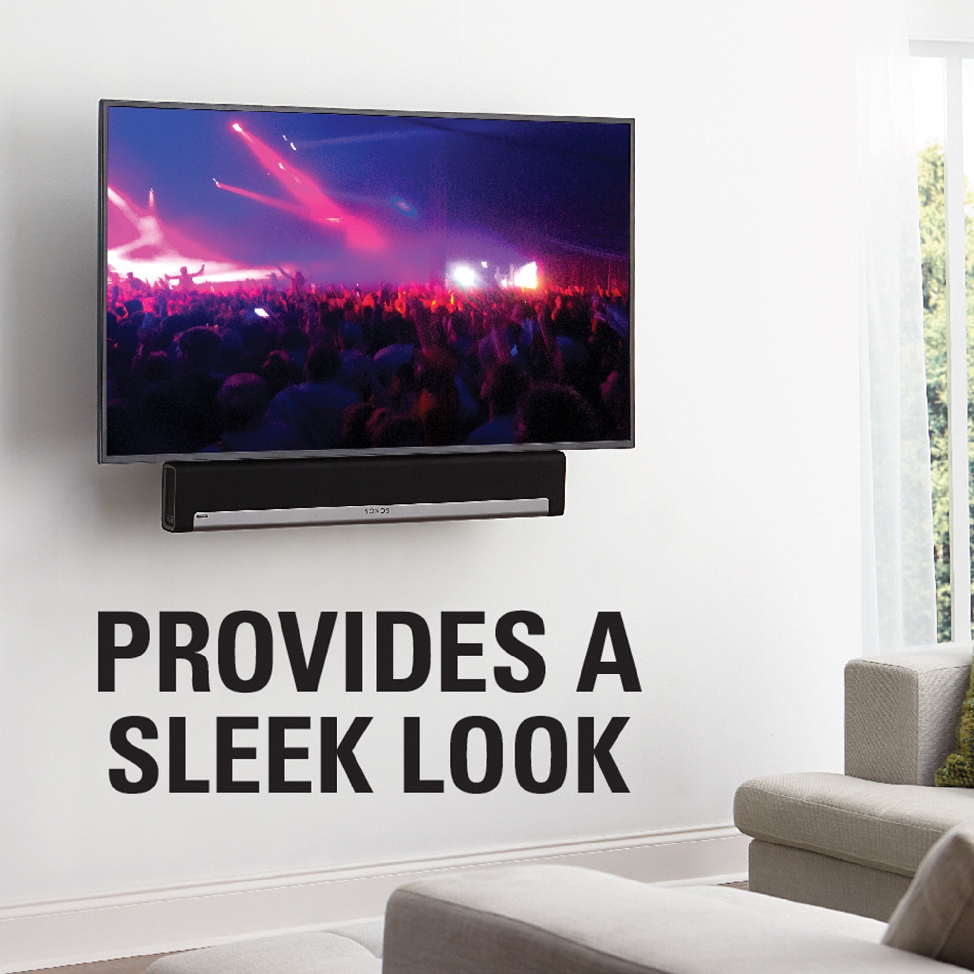 Sanus Soundbar Mount for Most Soundbars up to 15 lbs - Features Simple Install and Tool-Free Adjustments - Compatible with Most TVs and Mounts - SOA-SBM1 - Image 3