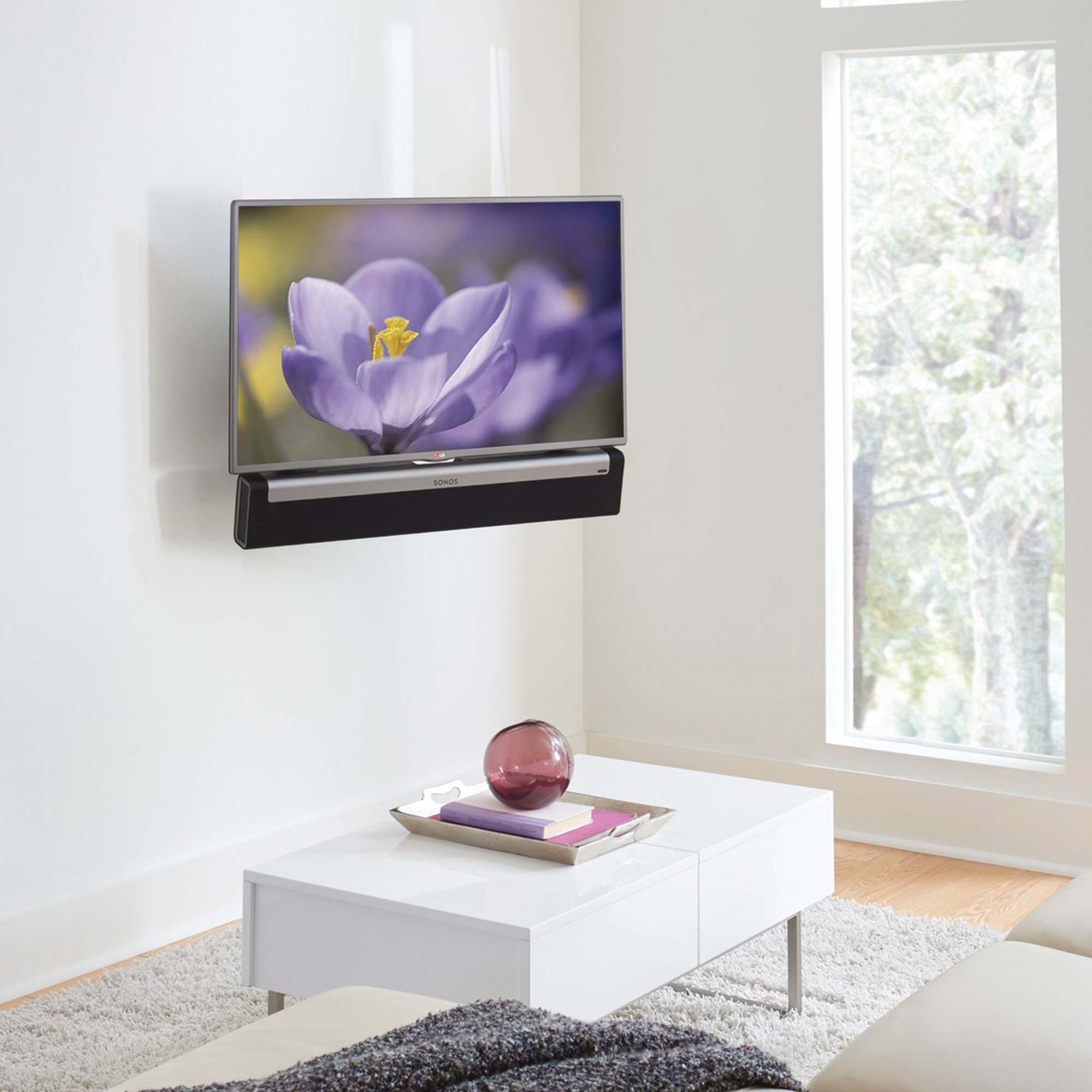 Sanus Soundbar Mount for Most Soundbars up to 15 lbs - Features Simple Install and Tool-Free Adjustments - Compatible with Most TVs and Mounts - SOA-SBM1 - Image 8