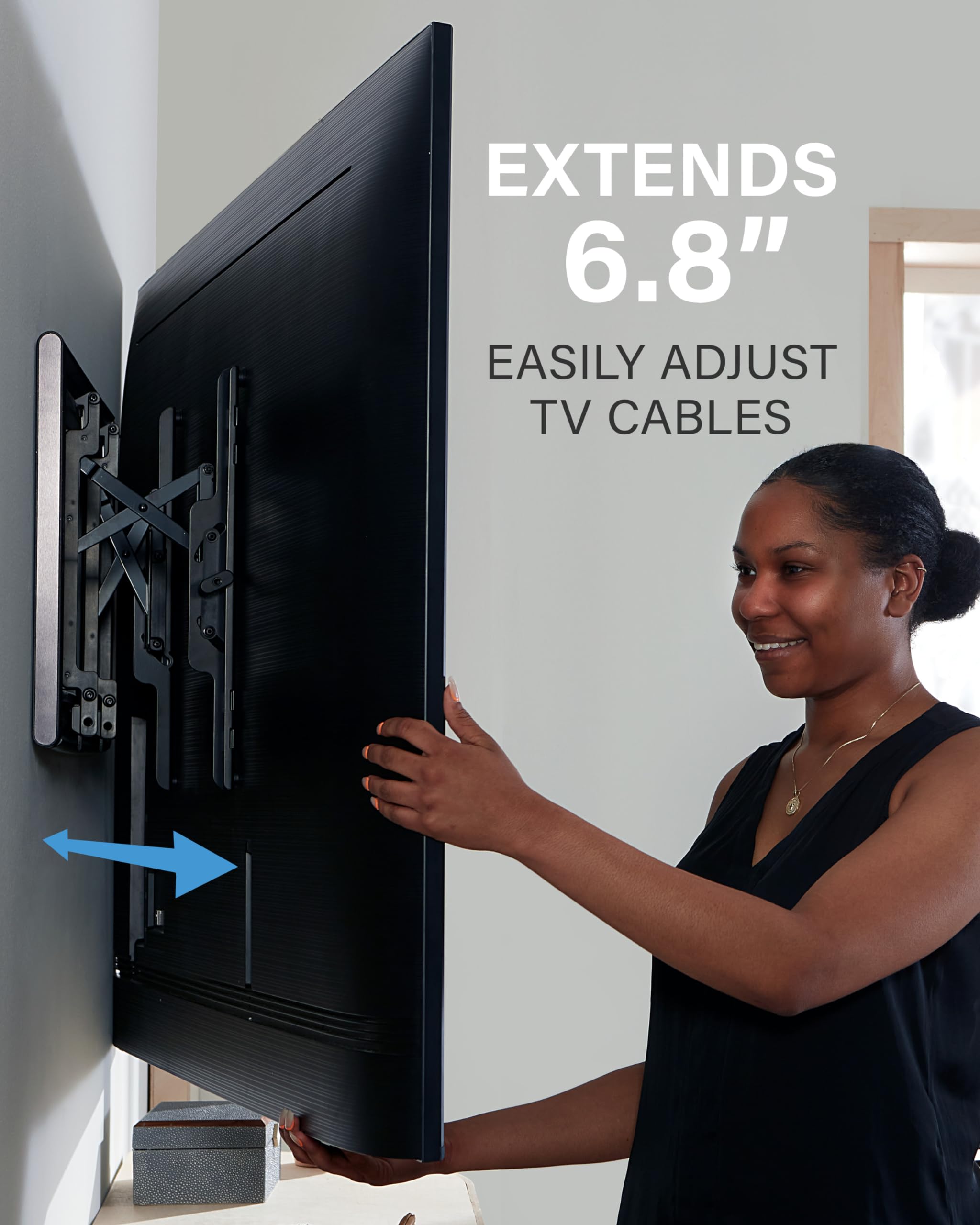 SANUS Tilting TV Wall Mount for 42" to 90" TVs - Low Profile & Universal Design - Fight Screen Glare - Easy 3-Step DIY - Image 4