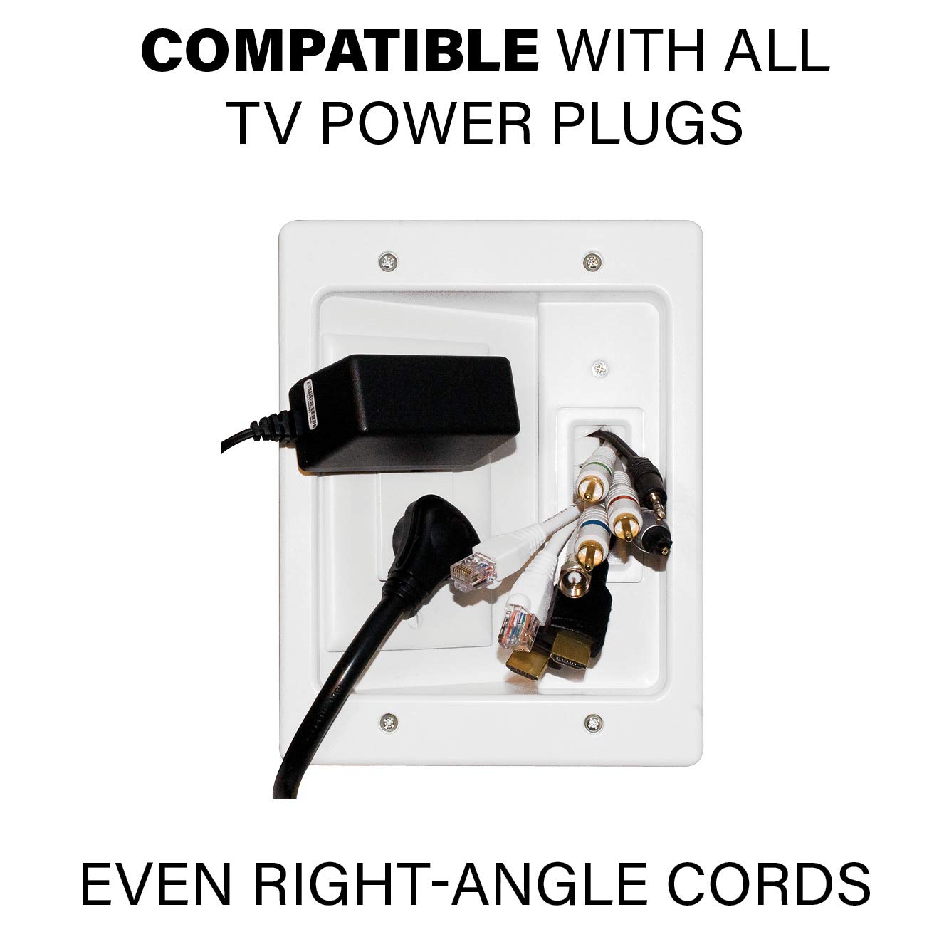 SANUS Ultimate in-Wall Cable Management Kit for Mounted TV & Soundbar - Includes Soundbar & TV Wire Management - Conceals Power, HDMI, Optical, and Low-Voltage Wires Behind Wall Model: WSIWPSB1 - Image 4