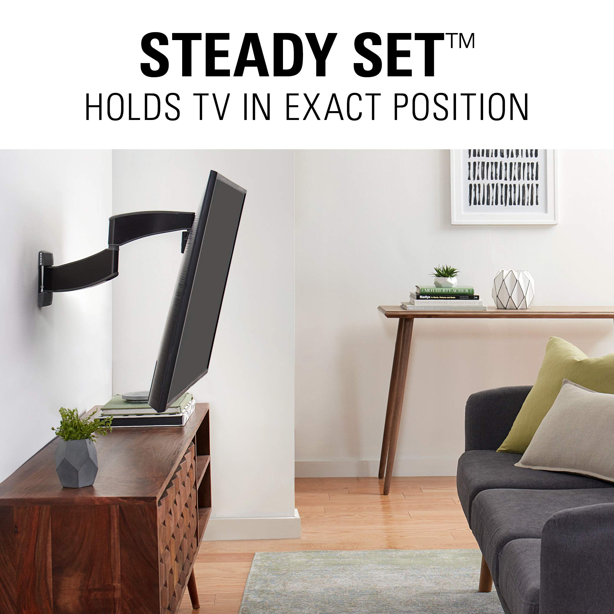 Sanus Vsf716 (B2) Slim Full Motion Swivel Wall Bracket (19-40") - Image 6