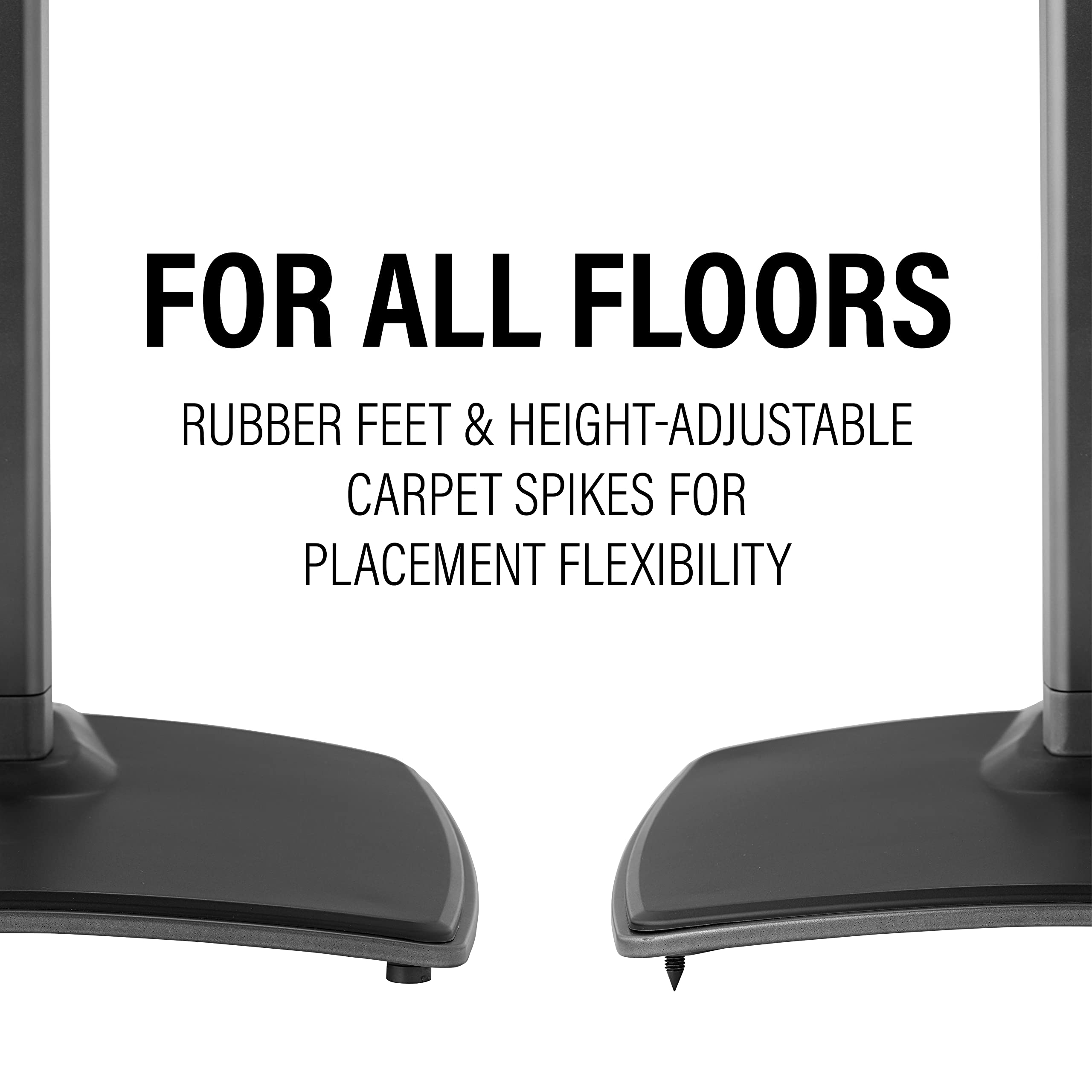Sanus Wireless Speaker Stands for Sonos ERA 300™ (Black) - Pair, Perfect Stand Setup for Easy and Secure Mounting of New Sonos Era 300™ Speakers - OSSE32-B2 - Image 6